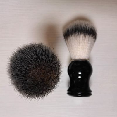 Fan Wu Shaving Brush for Men  Nylon, Resin Handle, Wet Shave with Cream or Soap  Compatible with Safety, Double Edge & Straight Razors