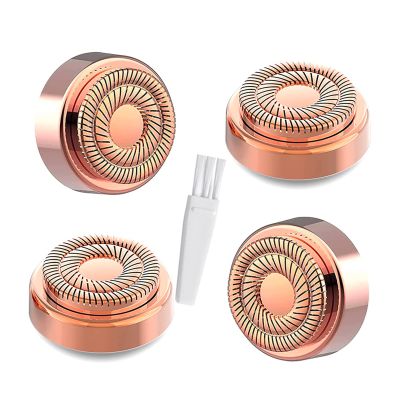 Flawless replacement heads, Women Facial Hair Remover Replacement Heads Generation 2 for Finishing Touch Flawless Facial Hair Removal Tool for Face, Double Halo Painless and Smooth, 4 Count