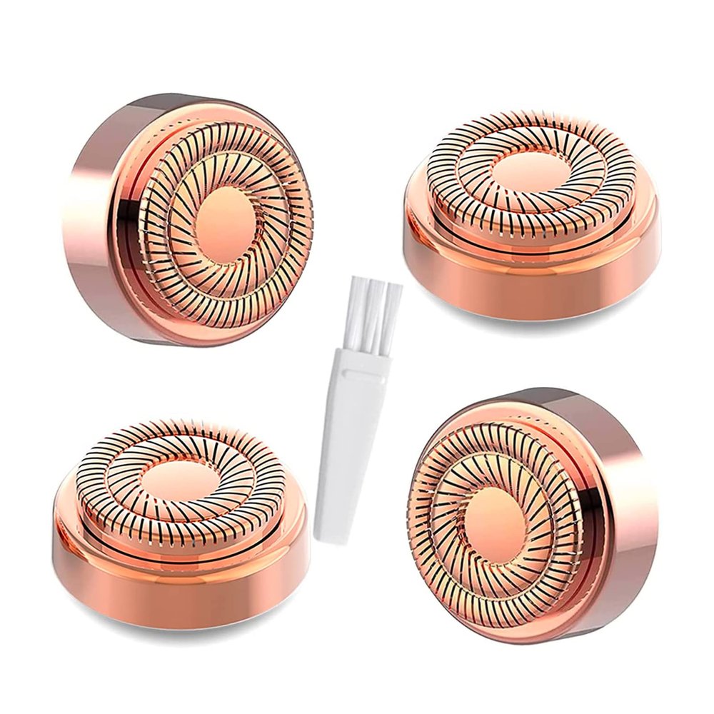 Flawless replacement heads, Women Facial Hair Remover Replacement Heads Generation 2 for Finishing Touch Flawless Facial Hair Removal Tool for Face, Double Halo Painless and Smooth, 4 Count