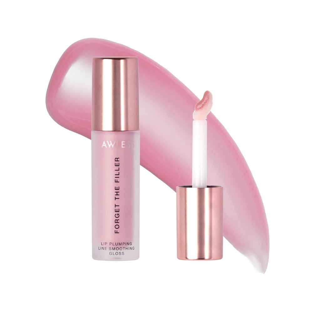 Lawless Women's Forget The Filler Lip Plumper Line Gloss, Lavender Sorbet, Pink, 0.11 Fl Oz (Pack of 1)