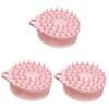 Healeved 3pcs Silicone Bath Scrubber for Boys and Girls Dual-Sided Sensory Massage Brush Portable and Easy to Clean for Bath and Scalp Care view 1