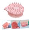 Healeved 3pcs Silicone Bath Scrubber for Boys and Girls Dual-Sided Sensory Massage Brush Portable and Easy to Clean for Bath and Scalp Care view 4