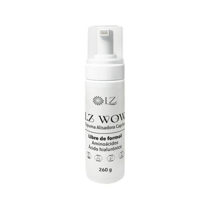 LZ WOW Hair Straightening Foam  FormaldehydeFree Organic Formula  Protection, Shine & Nutrition  Soft, Progressive Smoothing Treatment