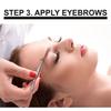 KC Republic Lash Eyebrow Extensions Kit with 2 Trays of Mink False Eyebrows in Brown and Dark Brown, Eyebrow Glue Clear & Extension Tweezers, Comes on Mixed Length 5-8 mm (Black Tweezer) view 3