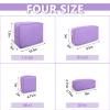 UIXIZQ Large Makeup Bag Pouch,Nylon Women Travel Toiletry Storage Bag Preppy Cosmetic Bag for Girls,Big Makeup Organizer Bag Cute Zipper Pouch Skincare Bag for Sport Work Gift(Large-Purple) view 3