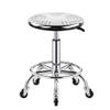 QDZC Stainless Steel Swivel Shop Rolling Stools with Wheels and Footrest, 440 Lbs Load Heavy Hydraulic Stool,Adjustable Height Work Office Massage Tattoo Work Chair B view 2