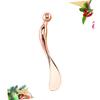 FRCOLOR Zinc Alloy Eye Spoon Multi-function Beauty Tool under Eye Massager Guasha Tool Makeup Application Fatigue Relief view 2