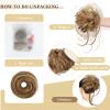 4 Pcs Messy Hair Bun Hairpiece Fake Hair Bun Messy Bun Scrunchie Hair Pieces for Updos Bun Wig Hair Extensions Pieces for Women view 4