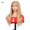 13x4 Honey Blonde Lace Front Wigs Human Hair 150% Density Straight #27 Blonde Lace Front Wig Human Hair Pre Plucked With Baby Hair Strawberry Blonde Lace Frontal Wig Human Hair For Women 18 Inch view 2