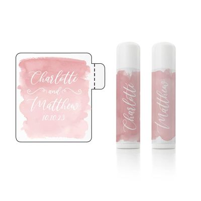Custom Lip Gloss Balm Waterproof Stickers Labels, Personalized Chapstick Labels,Lip Gloss Labels Customize for Tubes (60 Pcs,45x52mm)