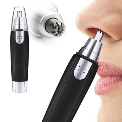 3 in 1 Electric Nose Hair Trimmer for Men& Women | Dual-Edge Blades | Painless Electric Nose and Ear Hair Trimmer Eyebrow Clipper, Waterproof, Eco-/Travel-/User-Friendly