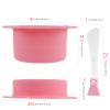 Adorila 2 Pack Silicone Wax Warmer Pot, Waxing Replacement Bowl with Silicone Spatulas, Reuse Wax Pot for Hair Removal view 3
