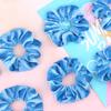 IVARYSS Azure Blue Scrunchies Bulk, Premium Velvet Soft Hair Scrunchy, Solid Colors Thick Elastic Bands, Hair Accessories for Women and Girls, 12 Pack view 3