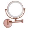 YSUEFIJO Lighted Makeup Mirror with Magnification, 10'' Two-Sided Swivel Extendable Bathroom Mirror, Portable High Definition Cosmetic Lighted Up Mirror, 360Rotation, Girl Women Gifts view 1