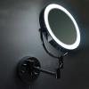 YSUEFIJO Lighted Makeup Mirror with Magnification, 10'' Two-Sided Swivel Extendable Bathroom Mirror, Portable High Definition Cosmetic Lighted Up Mirror, 360Rotation, Girl Women Gifts view 4