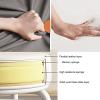 N/A Low Rolling Stool, Roller Seat with Universal Swivel Wheels, Wheel Stool Chair with PU Leather Cushion for Home, Kitchen, Office, Garage,E view 3