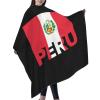 Peru Flag Barber Cape Professional Waterproof Hairdresser Cape Cover Anti-Static Haircut Cape Shampoo-Proof Barber Salon Hair Apron 55''X66'' view 1