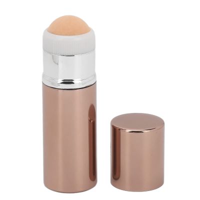 Oil Absorbing Volcanic Roller, Facial Roller Volcanic Stone Strong Powder Grip Protection Cover Retractable Structure Dual Headed for Daily Use (Coffee)