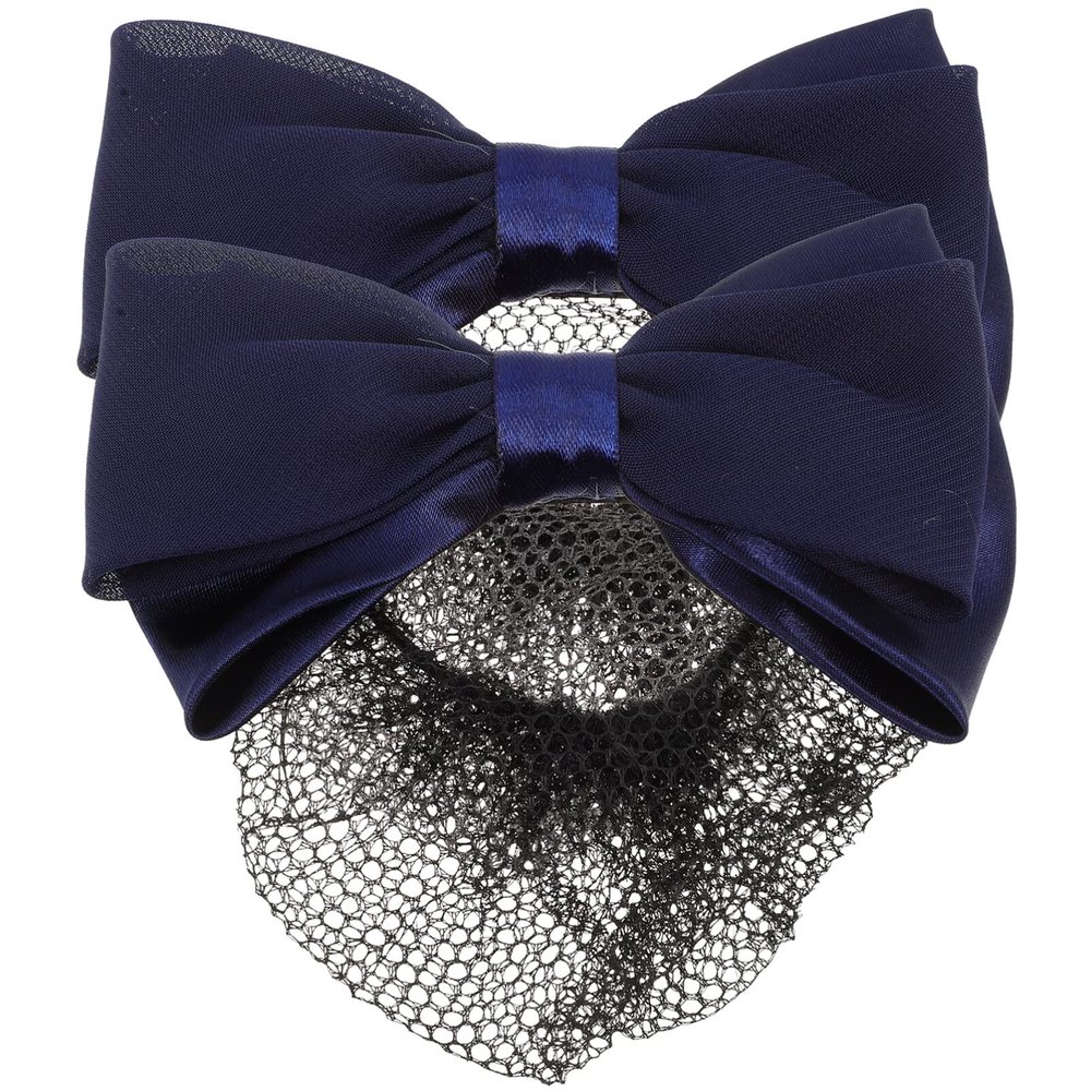 Beaupretty 2pcs Bowknot Hair Bun Cover Net Elegant Hair Accessories for Nurses and Professional Women