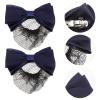 Beaupretty 2pcs Bowknot Hair Bun Cover Net Elegant Hair Accessories for Nurses and Professional Women view 4