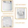 EXCEART Rotatable Makeup Brush Organizer Lid Desktop Storage Cup for Cosmetics and Removable Compartment Dividers for Easy Cleaning for Vanity and Bedroom Use view 4