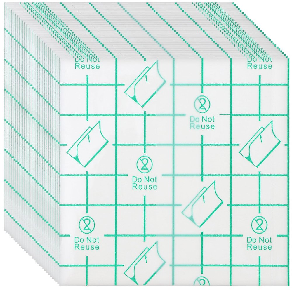 FOMIYES 200pcs Disposable Makeup Mixing Stickers Self-adhesive Cosmetic Palette for Foundation Lipstick Convenient Hand Application for Makeup Blending