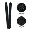 5 Pack Nail File and Buffer Block, Professional Manicure Tools Kits, 100/180 Grit, Black Nail Pedicure File and Sanding Buffing Grinding Plisher File view 3
