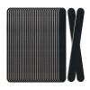 30 Pack Professional Emery Boards - 100/180 Grit Nail File Pack for Acrylic and Natural Nails, Black view 1