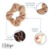 Set of 2 Terry Hair Scrunchies - Tan view 4