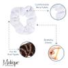 Set of 2 Terry Hair Scrunchies - White view 4