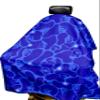 Barber Cape King Midas Large Size Hair Cutting Cape With Snap Closure Water Proof Hair Proof Professional Barber Cape (Blue) view 2