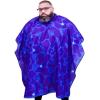 Barber Cape King Midas Large Size Hair Cutting Cape With Snap Closure Water Proof Hair Proof Professional Barber Cape (Blue) view 4