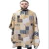 Barber Cape For Men Large Hair Cutting Cape Bandana Barber Cape Hair Proof Water Proof Adjustable Snap Neck Closure Fits Everyone (Tan) view 1