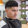 Barber Cape For Men Large Hair Cutting Cape Bandana Barber Cape Hair And Water Proof Adjustable Elastic Neck Closure (Black) view 2