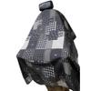 Barber Cape For Men Large Hair Cutting Cape Bandana Barber Cape Hair And Water Proof Adjustable Elastic Neck Closure (Black) view 3