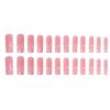 RikView Square Press on Nails Long Fake Nails French Tips Nails Pink Nails Glossy Square Nails for Women 24 PCs/Set view 3