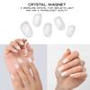 Adora Couture Semi Cured Gel Nail Strips with 20 Pieces - UV Gel Stickers, Manicure Kit, Easy Application Wraps Includes Prep Pads, Nail File, Wooden Stick - UV Light Required (Magnetic Clear) view 2