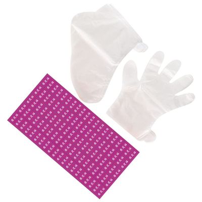 FOMIYES 1set Plastic Paraffin Wax Liners for Hands and Feet Foot Bags and Hand Covers Thick Adhesive Stickers for Spa and Home Use
