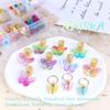 NAISKA 140Pcs Gold Butterfly Hair Jewelry - Colorful Loc Beads Dreadlocks Accessories for Women Braids Hair Charms Ring Cuffs Decoration view 2