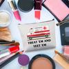 BDPWSS ER Nurse Makeup Bag Emergency Room Gift ICU Nurse Gift Emergency Nurse Gift Treat 'Em and Yeet 'Em Nurse Zipper Pouch (Street Or Yeet) view 4