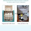 BAGSMART Large Travel Toiletry Bag for Women, Hanging Toiletry Bag with Hook, Travel Cosmetic Makeup Bag Travel Organizer for Accessories, Shampoo, Full Sized Container, Toiletries,Blue-Large view 4