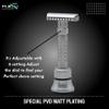 Pearl Flexi Open Comb Adjustable Safety Razor - Made of 100% Brass Metal | Adjustable from 1 to 6 | Men's Shaving Razor for Fathers Day Gift view 4