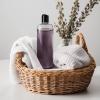 Nuenen 24 Pieces Plastic Empty Bottles Clear Squeeze Travel Containers with Black Disc Cap Refillable Shampoo Travel Bottles for Toiletries Lotion Container for Body Soap Cream(16 oz) view 4