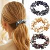 Unicra Pearl Hair Ties Beaded Hair Scrunchies Ponytail Holder Hair Accessories for Women Pack of 3 (Pearl&Rhinestone) view 1