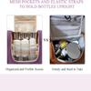 BAGSMART Large Travel Toiletry Bag for Women, Hanging Toiletry Bag with Hook, Travel Cosmetic Makeup Bag Travel Organizer for Accessories, Shampoo, Full Sized Container, Toiletries,Purple-Large view 4