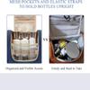 BAGSMART Atlas Travel Toiletry Bag for Women, Hanging Toiletry Bag with Hook, Travel Cosmetic Makeup Bag Travel Organizer for Accessories, Shampoo, Full Sized Container, Toiletries,Navy-Medium view 4