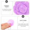FRCOLOR Empty Eyeshadow Palette Rose Shaped Lipstick Case with Mirror Refillable Mini Makeup Box Travel Cosmetics Container Sample for Powder 4pcs view 3