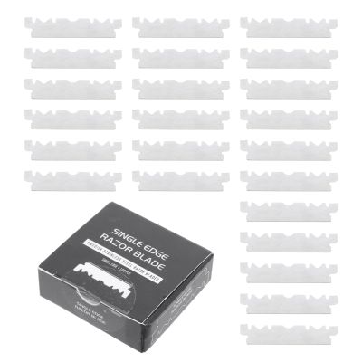 Beavorty 100pcs Coated Face Cutter mens straight shaving razors shave catcher for men Barbershop Cutter Men s Safety flat Cutting Machine man Stainless steel