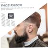 Beavorty 100pcs Coated Face Cutter mens straight shaving razors shave catcher for men Barbershop Cutter Men s Safety flat Cutting Machine man Stainless steel view 2