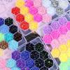 24pc Jelly AB Crystals Resin Nail Beauty DIY Jewelry Accessories Rainbow AB Resin Flatback Rhinestones Kit, Mixed Color Round Shape for Nail Crafts Tumbler (C-3mm) view 3